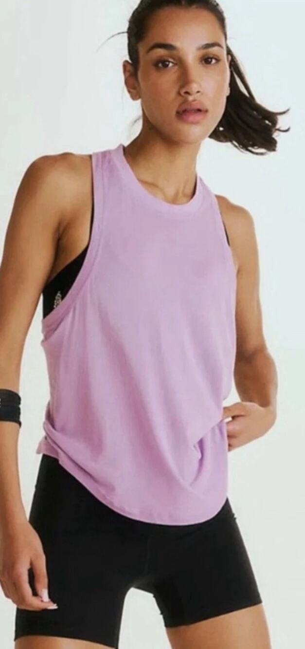 Free People FP Movement ENDURANCE RUN Racerback Tank Top Wildberry M/L NWOT